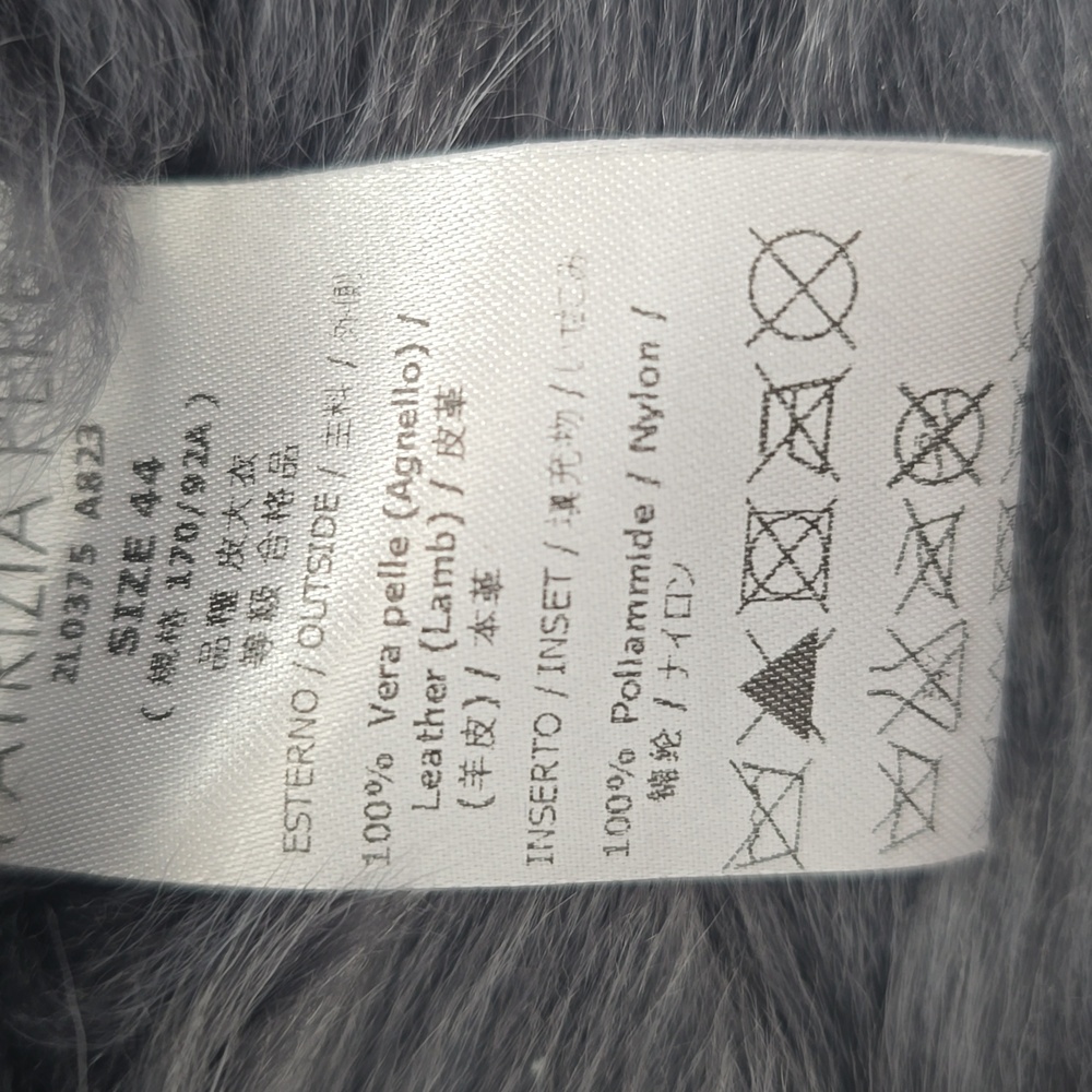 Patrizia Pepe real lambskin leather shearling coat Size US 6 - Picture 10 of 16